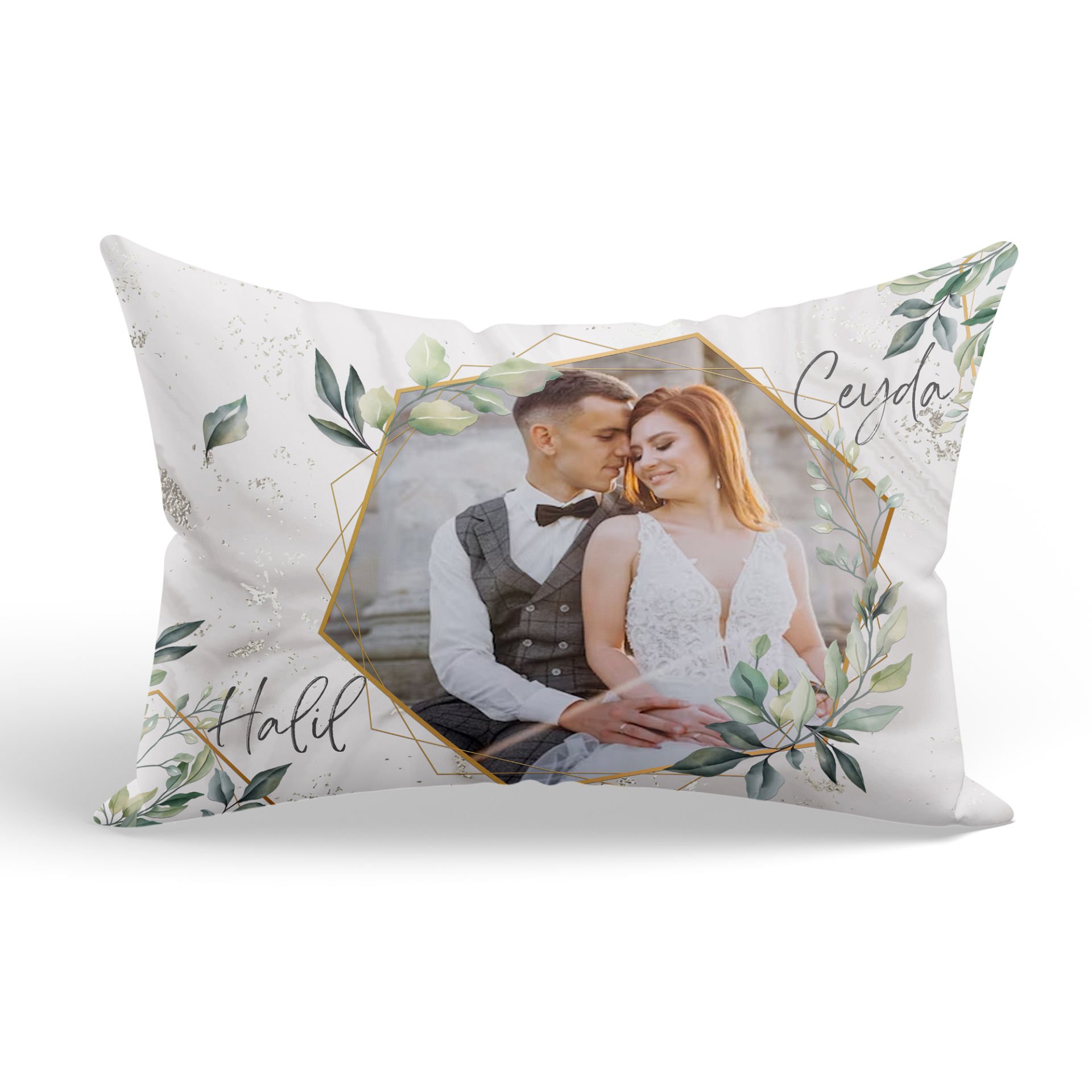 Kişiye Özel Yastık Kılıfı ( 2 ADET ) Floral - 2