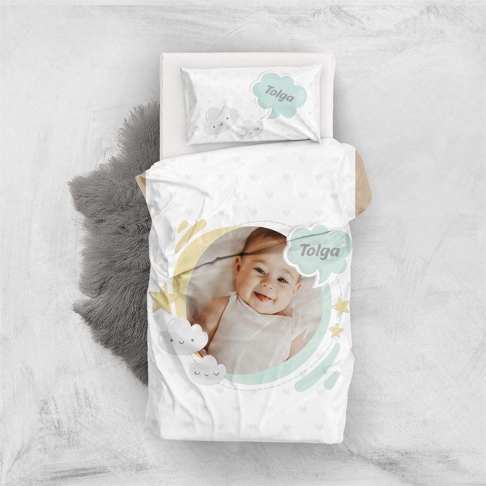 Monohome Kişiye Özel Bebek Nevresim Takımı Soft