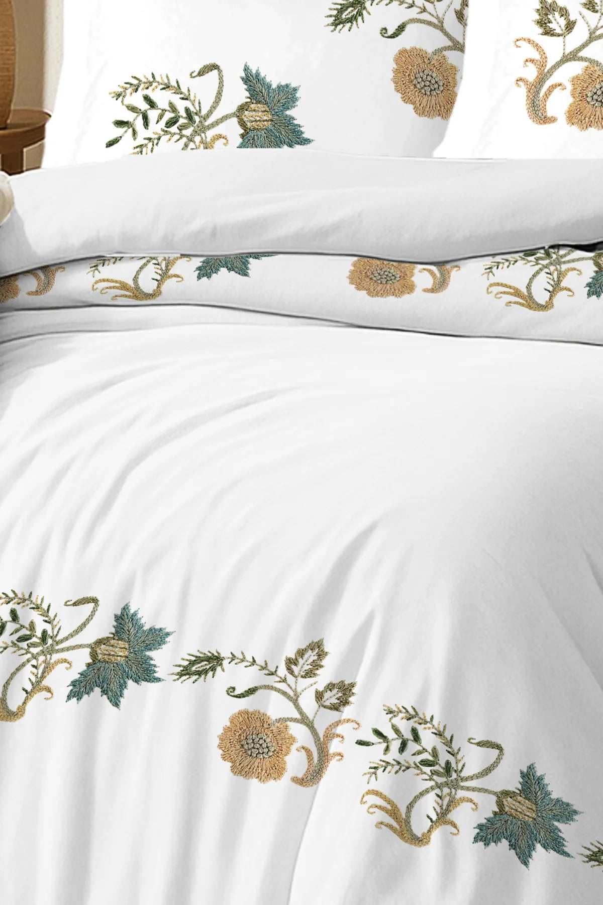 %100 Pamuk 5D Dijital Baskılı Nevresim Takımı – Oeko-Tex Sertifikalı, Çiçek Desenli