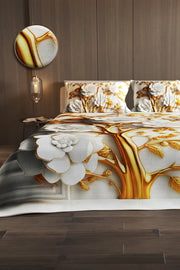 %100 Pamuk Çift Kişilik Pike Takımı Yatak Örtüsü Özel Dokuma Dore