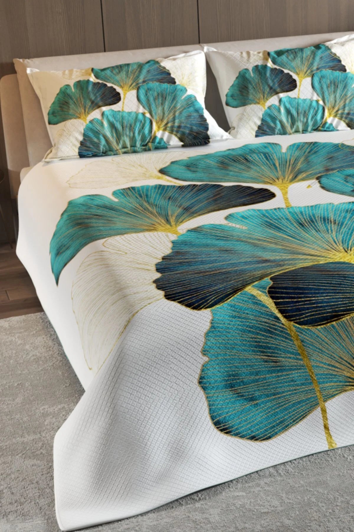 %100 Pamuk Çift Kişilik Pike Takımı Yatak Örtüsü Özel Dokuma Luxury