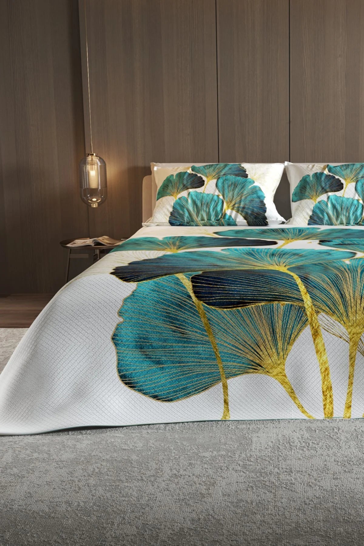 %100 Pamuk Çift Kişilik Pike Takımı Yatak Örtüsü Özel Dokuma Luxury