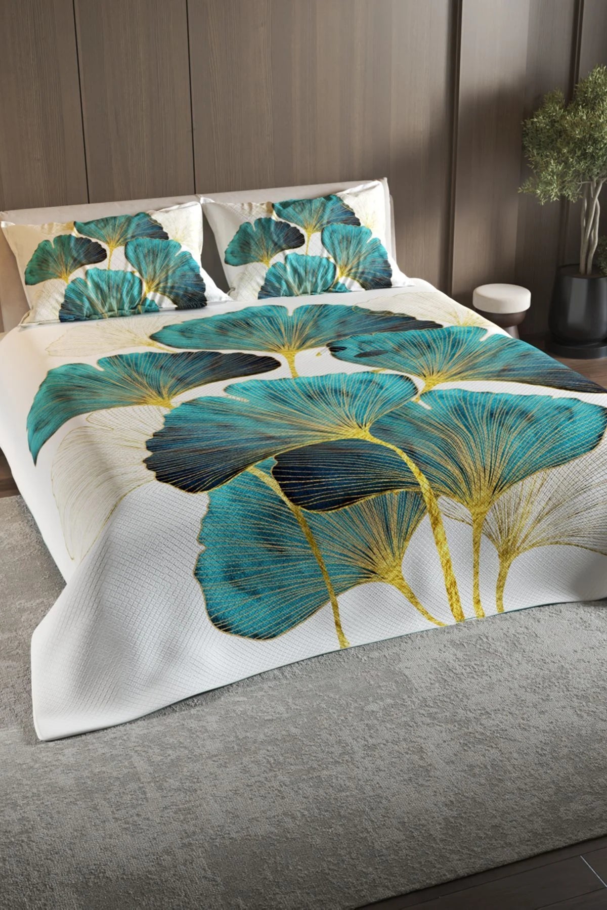 %100 Pamuk Çift Kişilik Pike Takımı Yatak Örtüsü Özel Dokuma Luxury