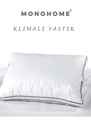 Klimalı Hava Kanallı Yastık 50x70 – %100 Pamuk Kapitone Çift Biyeli