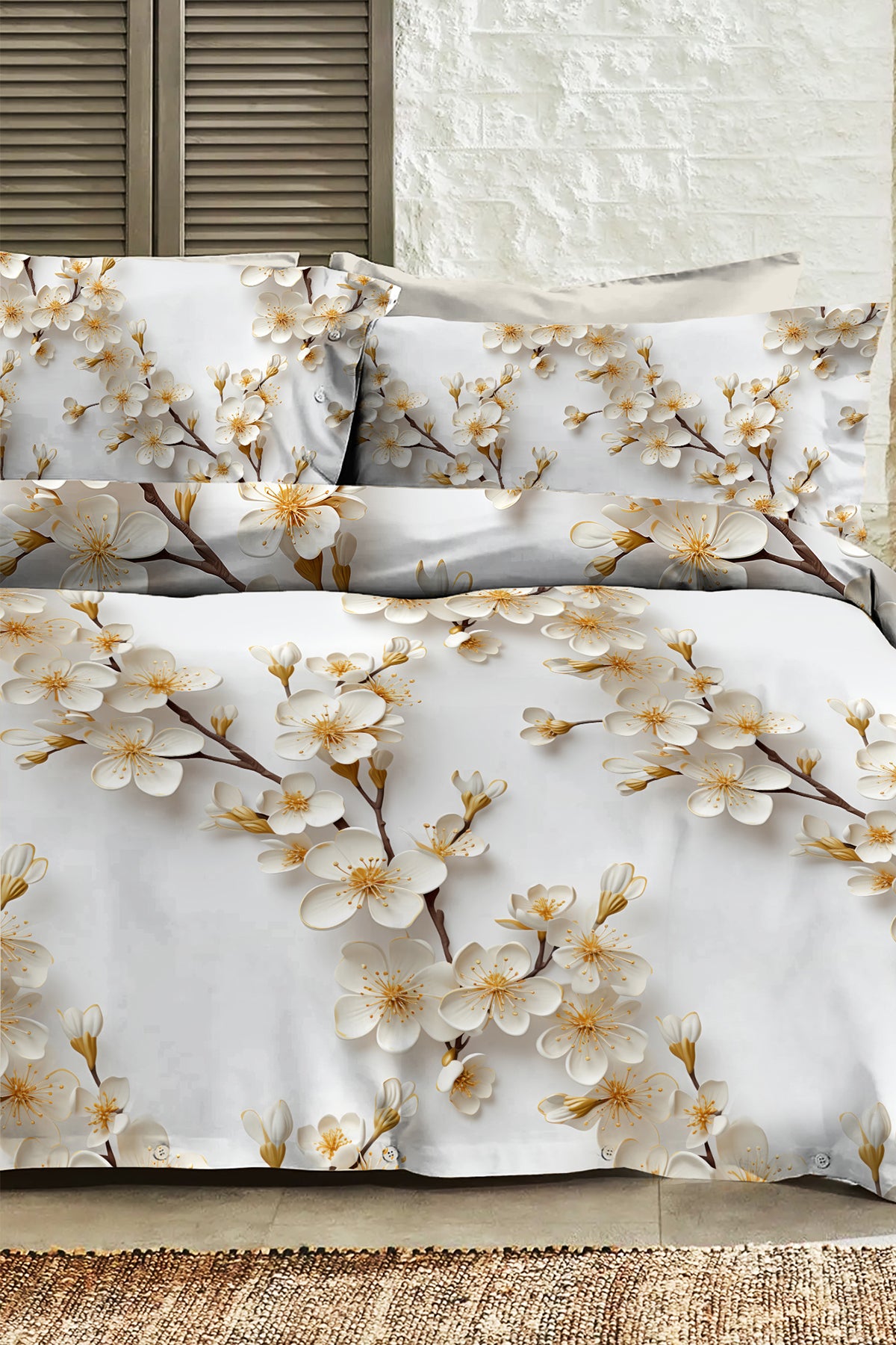 %100 Pamuk Percale Nevresim Takımı – Premium Koleksiyon | Jasmin