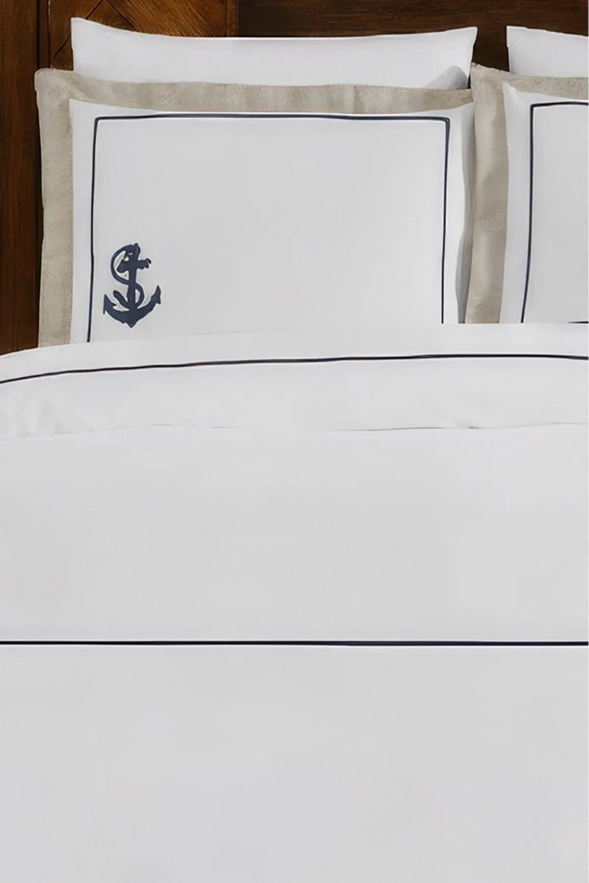MONOHOME Percale Luxury %100 Pamuk Dijital Nevresim Takımı Anchor