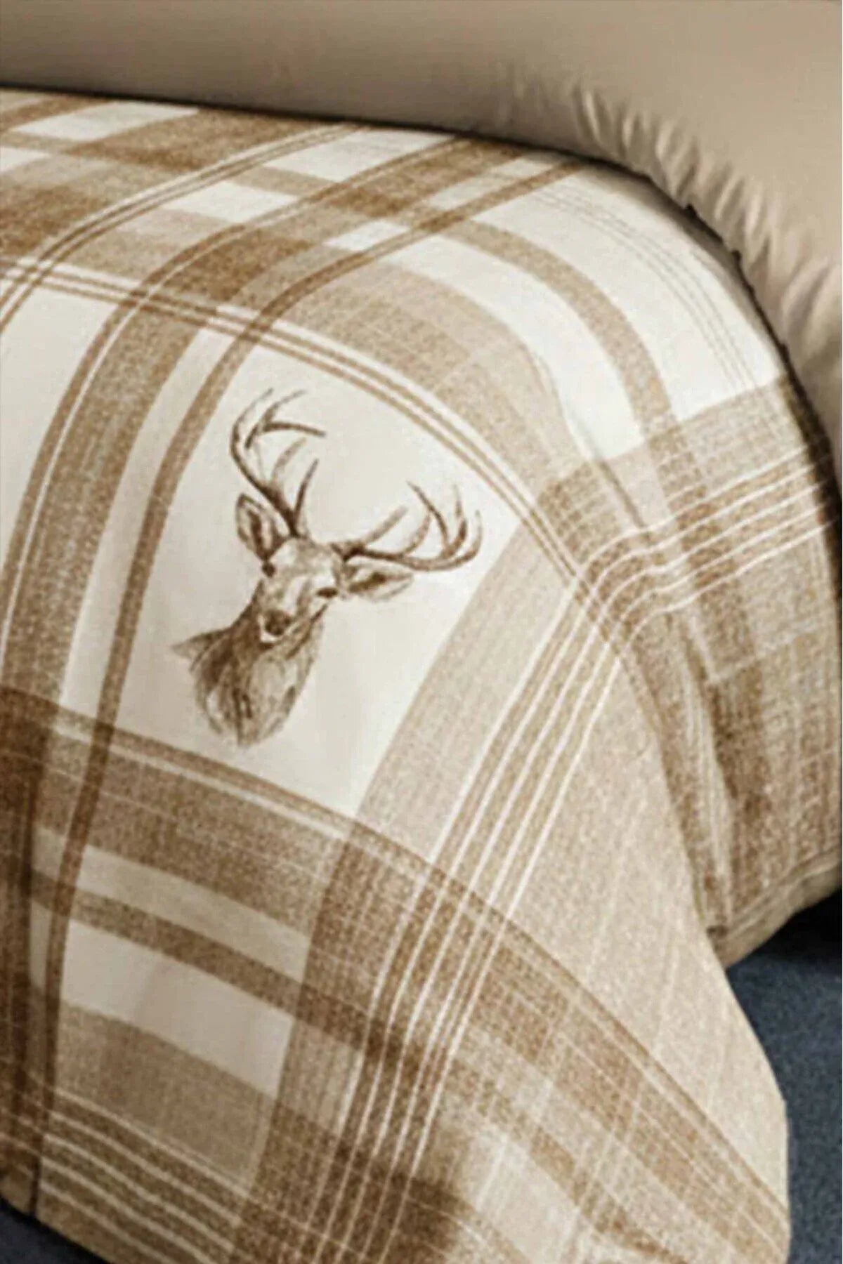 MONOHOME Percale Luxury %100 Pamuk Dijital Nevresim Takımı Ekose