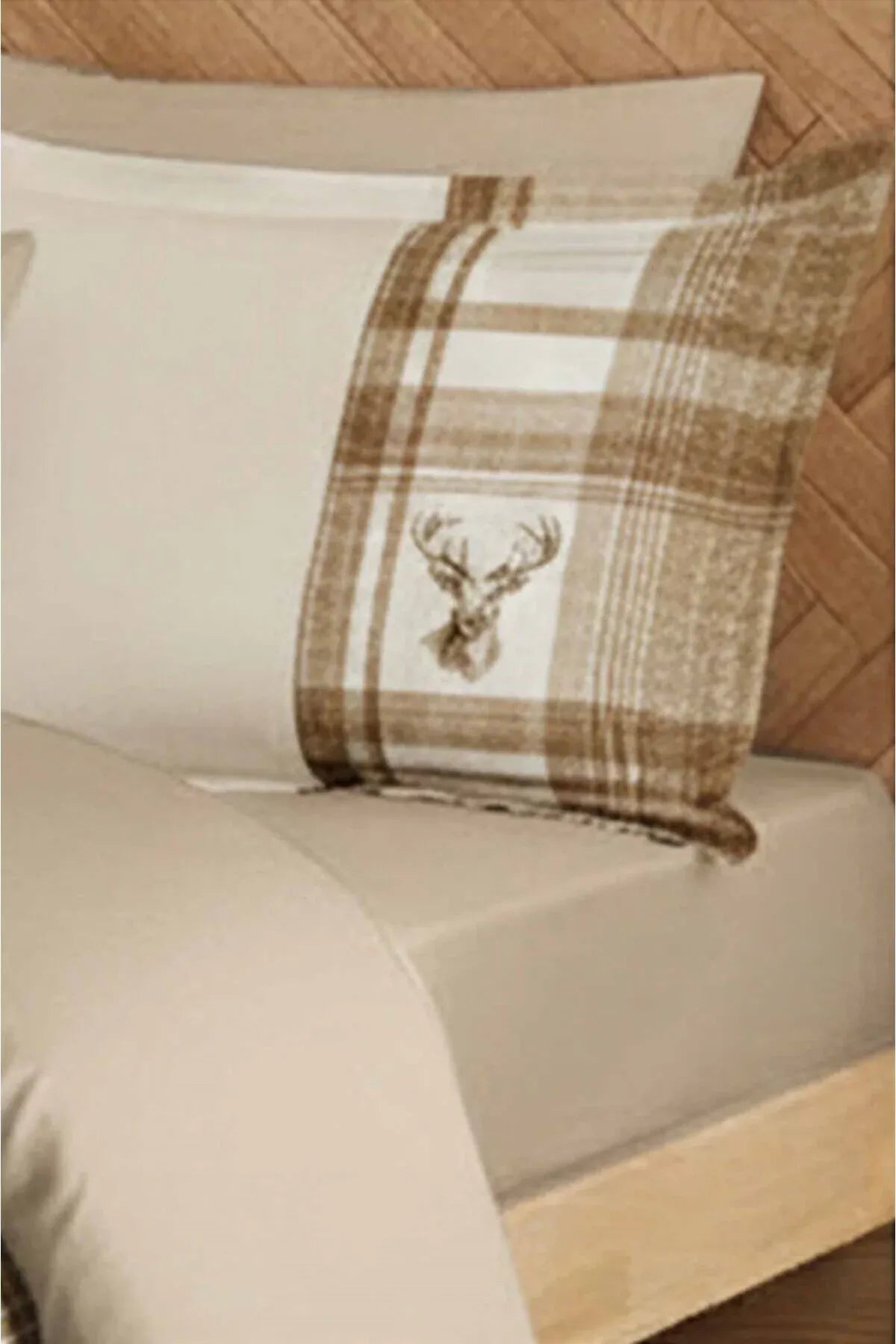 MONOHOME Percale Luxury %100 Pamuk Dijital Nevresim Takımı Ekose