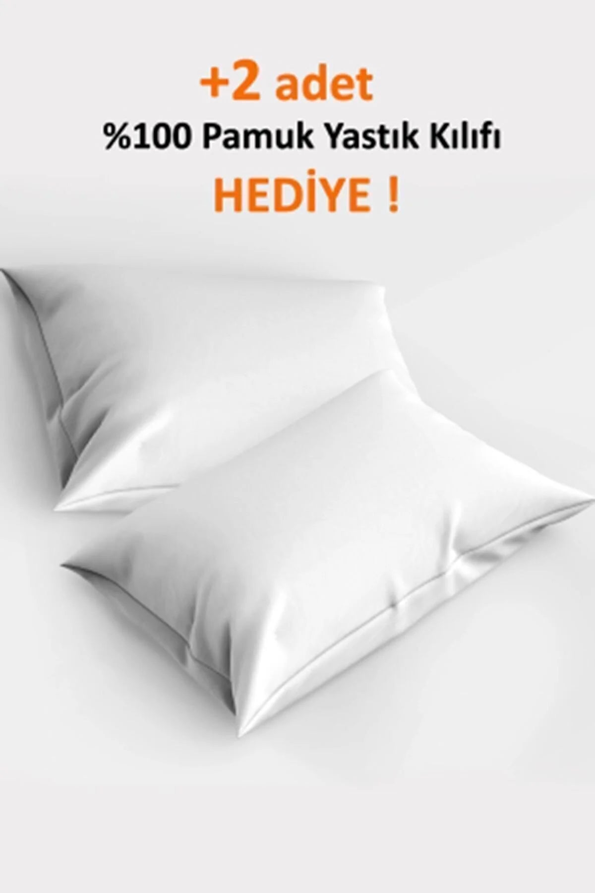 Bebek Yastığı 2’li Set 35×45 cm – %100 Pamuk + 2 Adet Kılıf Hediyesi