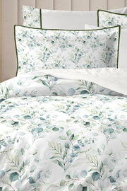 4 YASTIKLI Biyeli %100 Pamuk Percale Nevresim Takımı Çift Kişilik-Premium Özel Üretim Green
