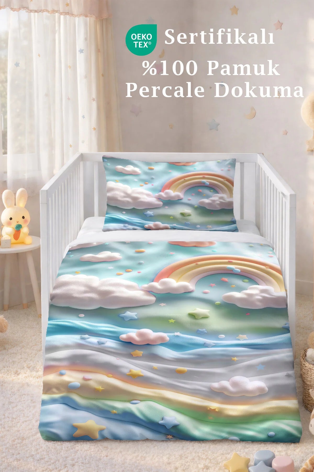 Percale Premium Bebek Nevresim Takımı 100x150 cm