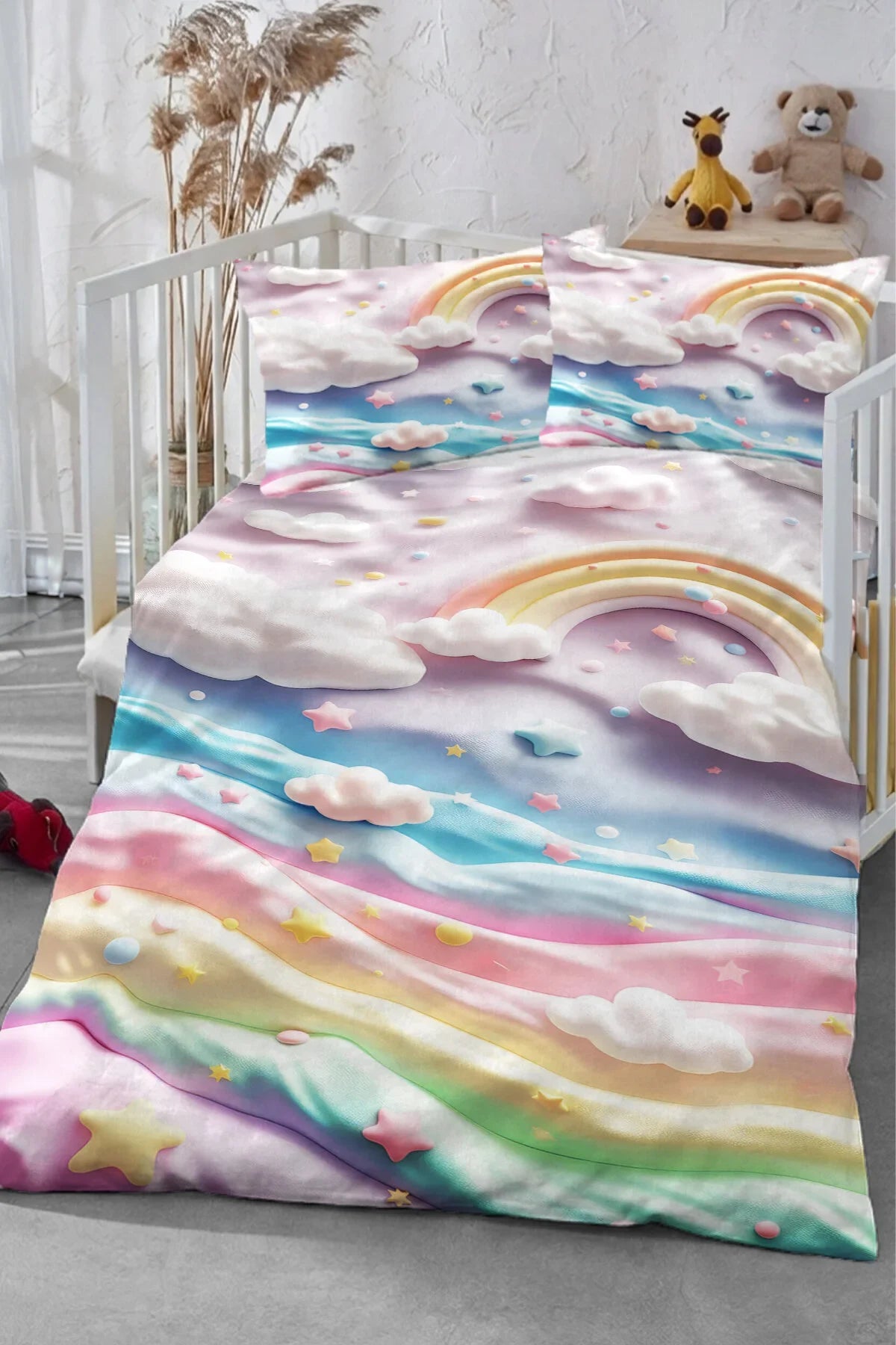 Bebek Nevresim %100 Pamuk Percale Dokuma Oeko-tex®sertifikalı 100 x 150 Pembe