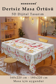 Ramazan Masa örtüsü - 5D Dijital Tasarım Özel Dokuma Çeçekli