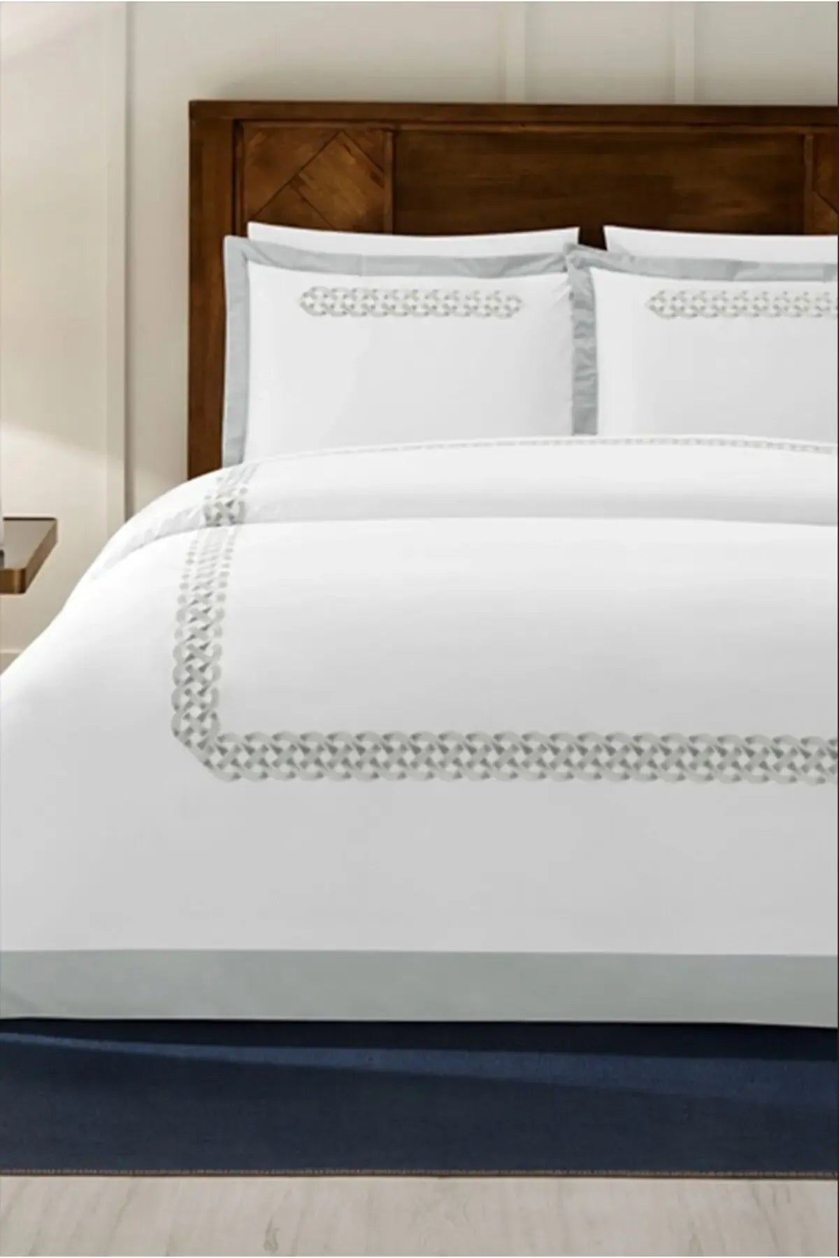 MONOHOME Percale Luxury %100 Pamuk Dijital Nevresim Takımı Frame