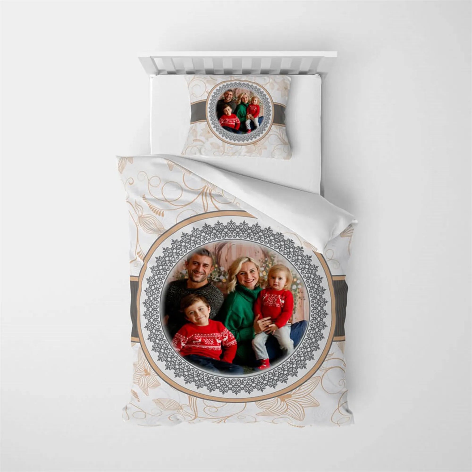 MonoHome Kişiye Özel Tek Kişilik Nevresim Takımı Classic