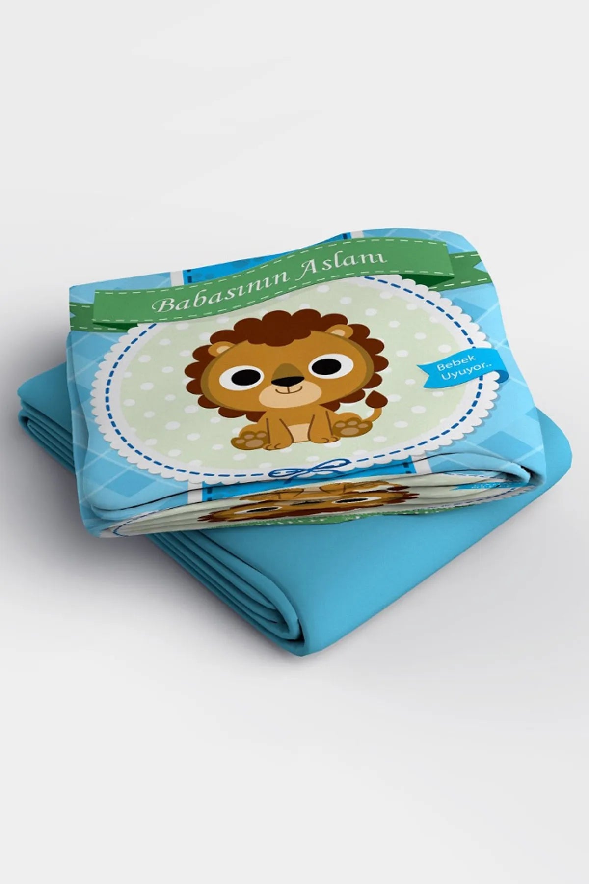 Babasının Aslanı 3D Pamuk Saten Bebek Nevresim Takımı