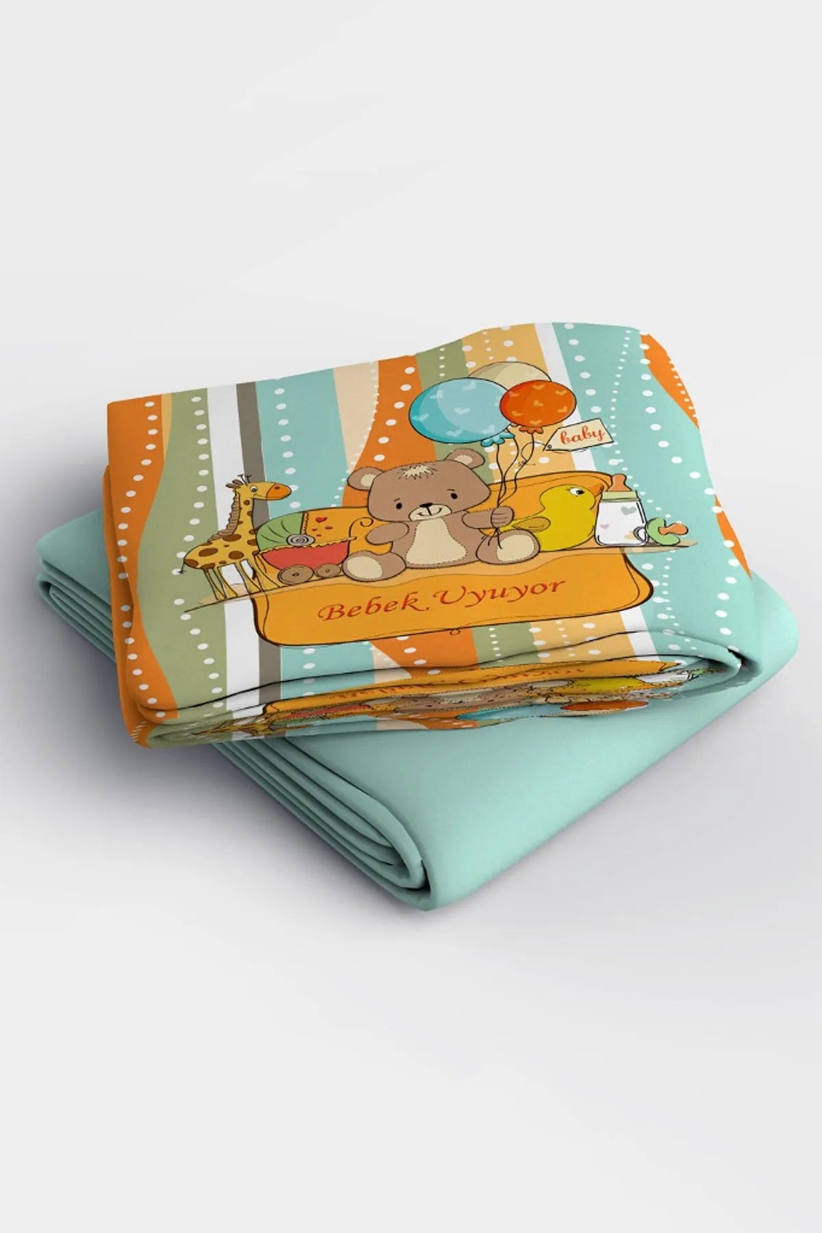 Bebeğimi Uyandırma 3D Pamuk Saten Bebek Nevresim Takımı