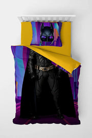 Yarasa Adam Çocuk Nevresim Takımı Özel Örgü Pamuk Saten 3d Dijital