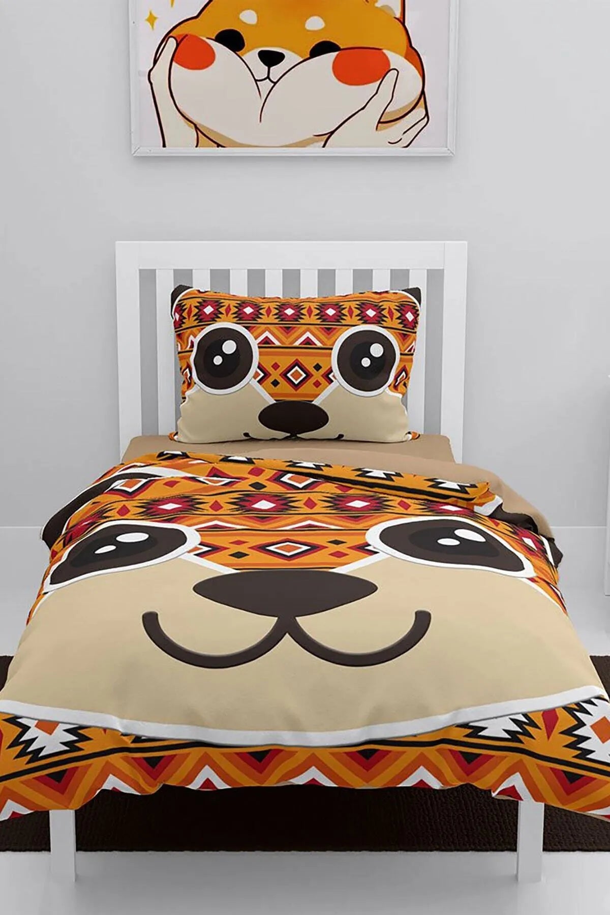 Alvin 3D Pamuk Saten Çocuk Nevresim Takımı