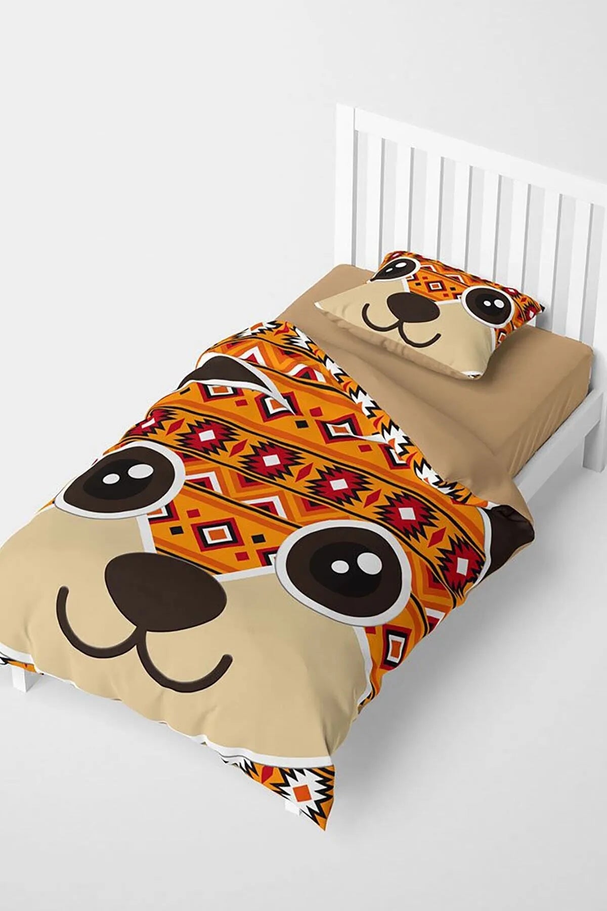 Alvin 3D Pamuk Saten Çocuk Nevresim Takımı