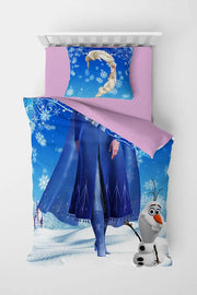 Elsa 3D Pamuk Saten Çocuk Nevresim Takımı