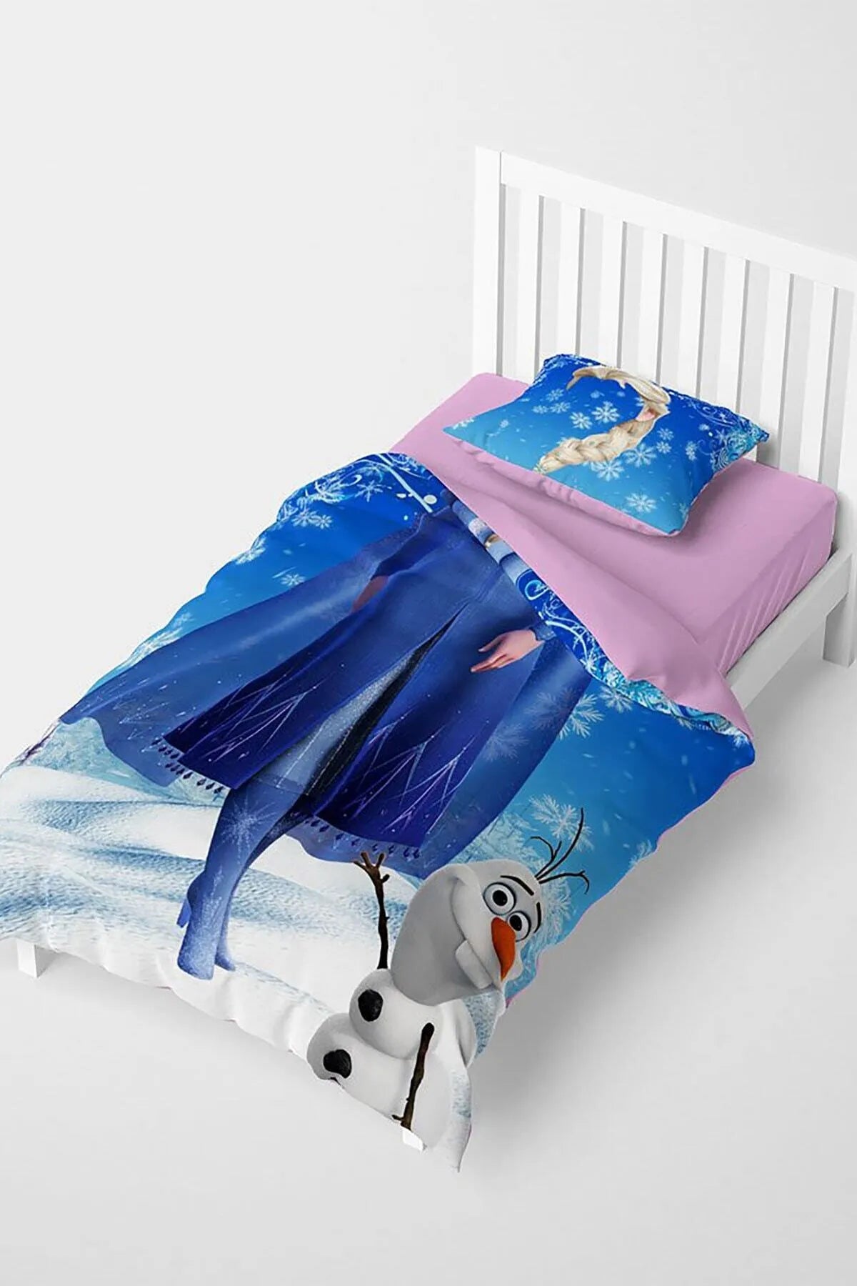 Elsa 3D Pamuk Saten Çocuk Nevresim Takımı