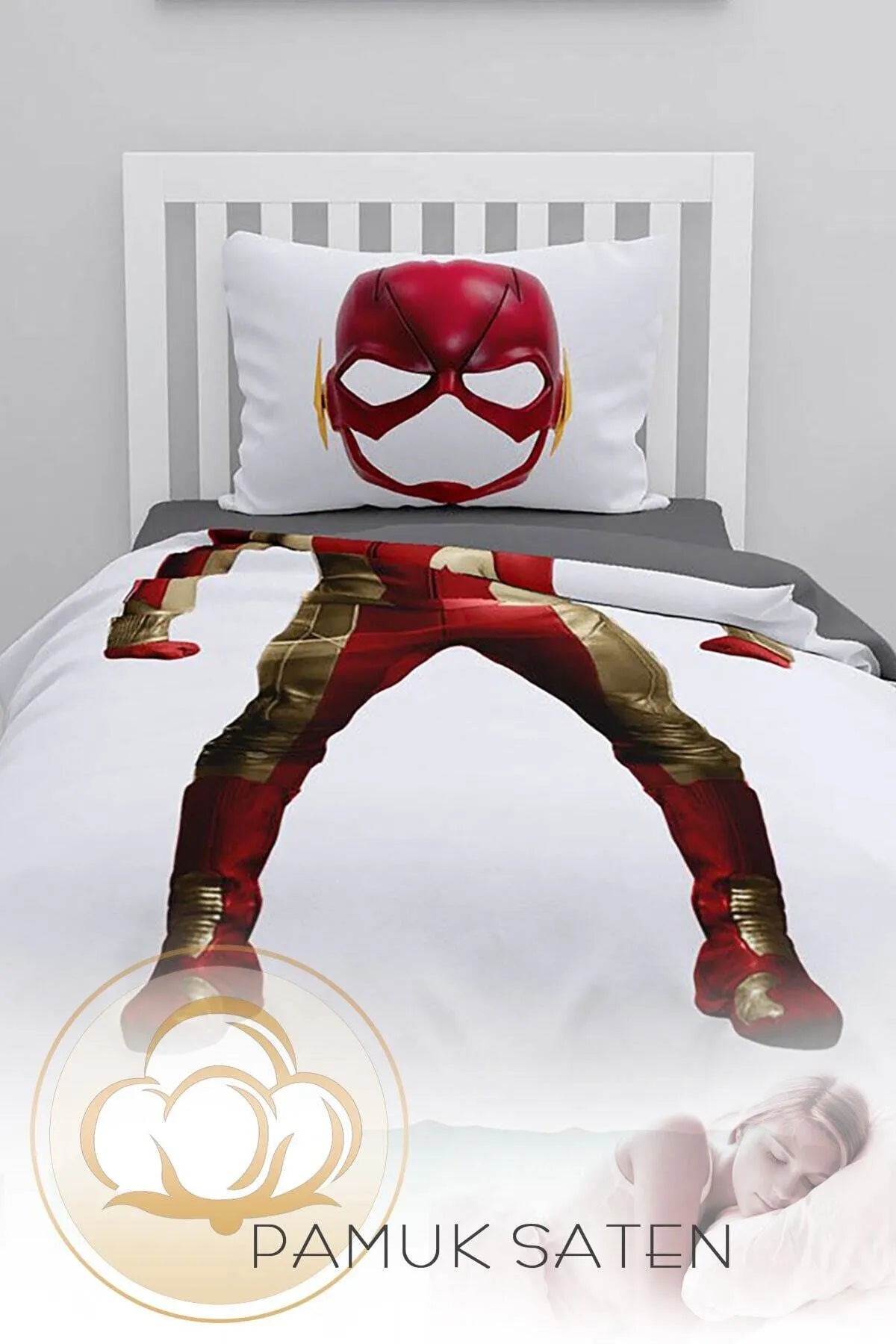 Speedster 3D Pamuk Saten Çocuk Nevresim Takımı