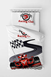 Racer 3D Pamuk Saten Çocuk Nevresim Takımı