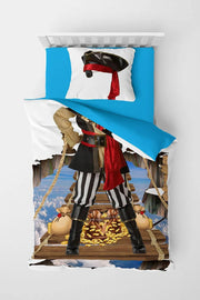 Korsan 3D Pamuk Saten Çocuk Nevresim Takımı