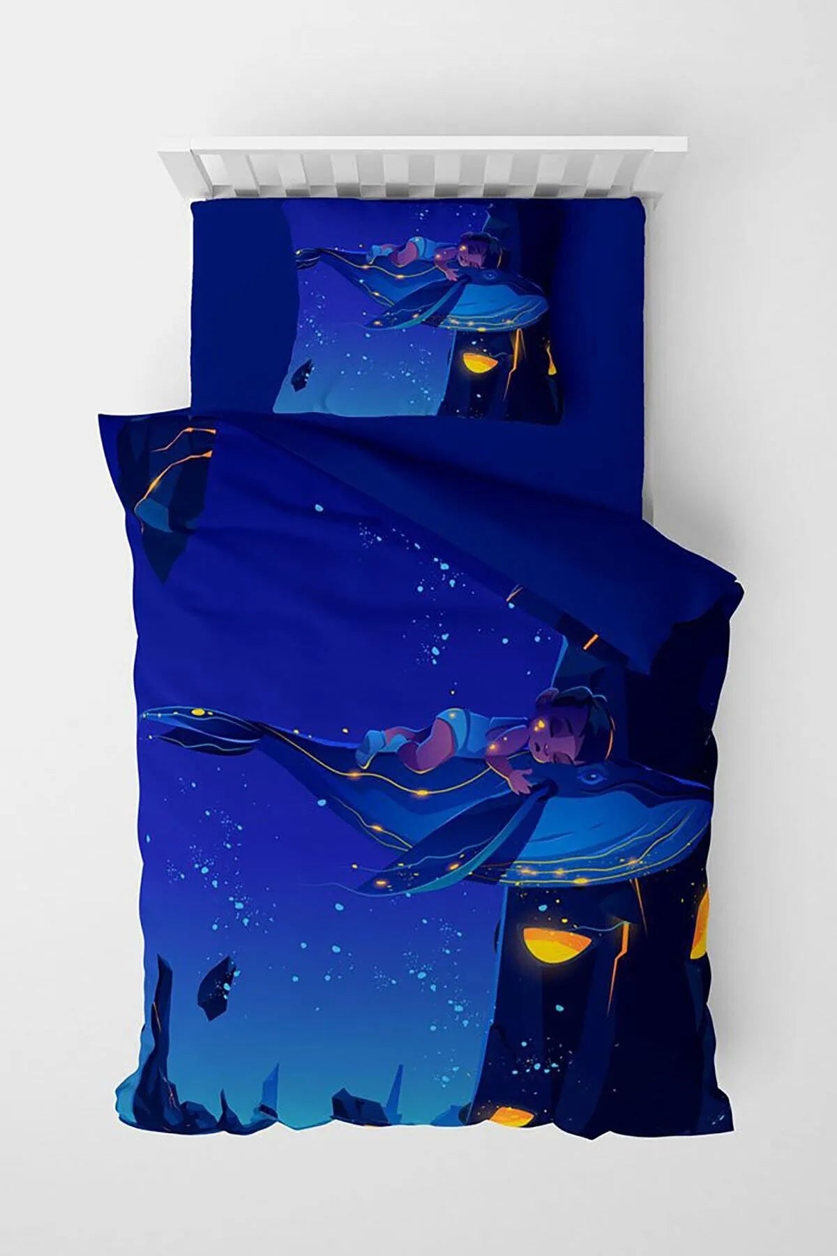 Sleepy Girl 3D Pamuk Saten Çocuk Nevresim Takımı