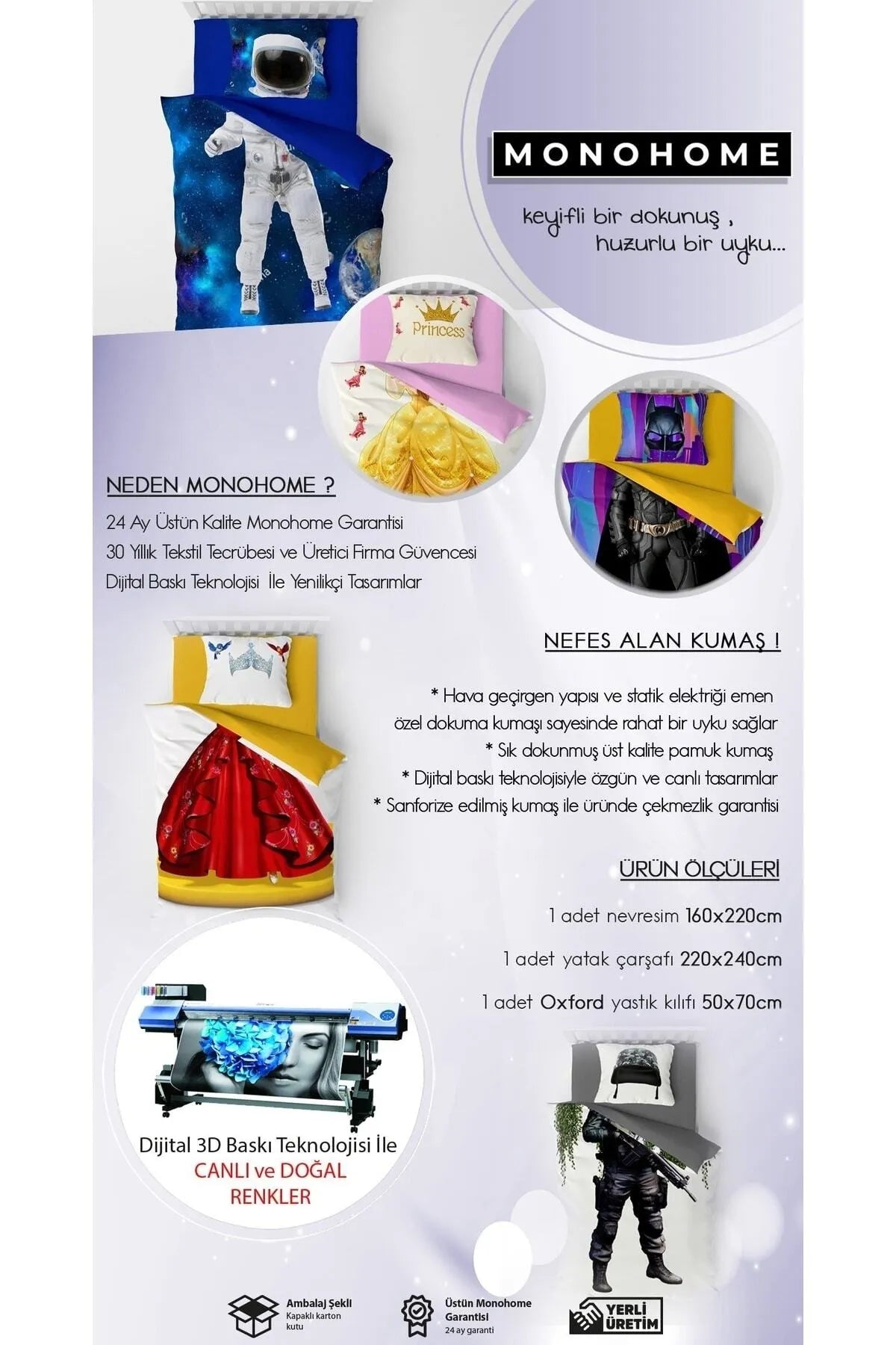 Şövalye Çocuk Nevresim Takımı Özel Örgü Pamuk Saten 3d Dijital