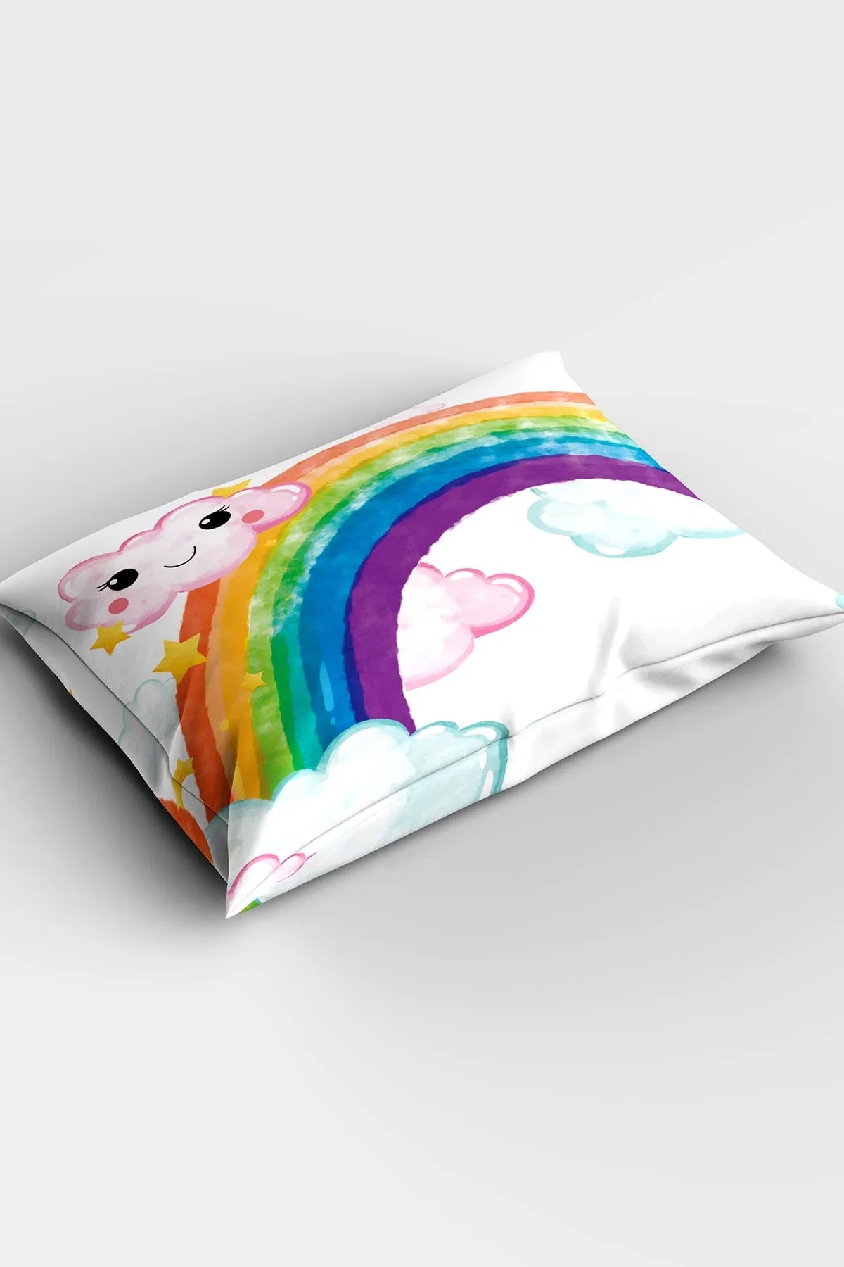 İsimli Bebek Nevresim %100 Pamuk Oeko-tex®sertifikalı Özel Dokuma 100 X 150 Rainbow