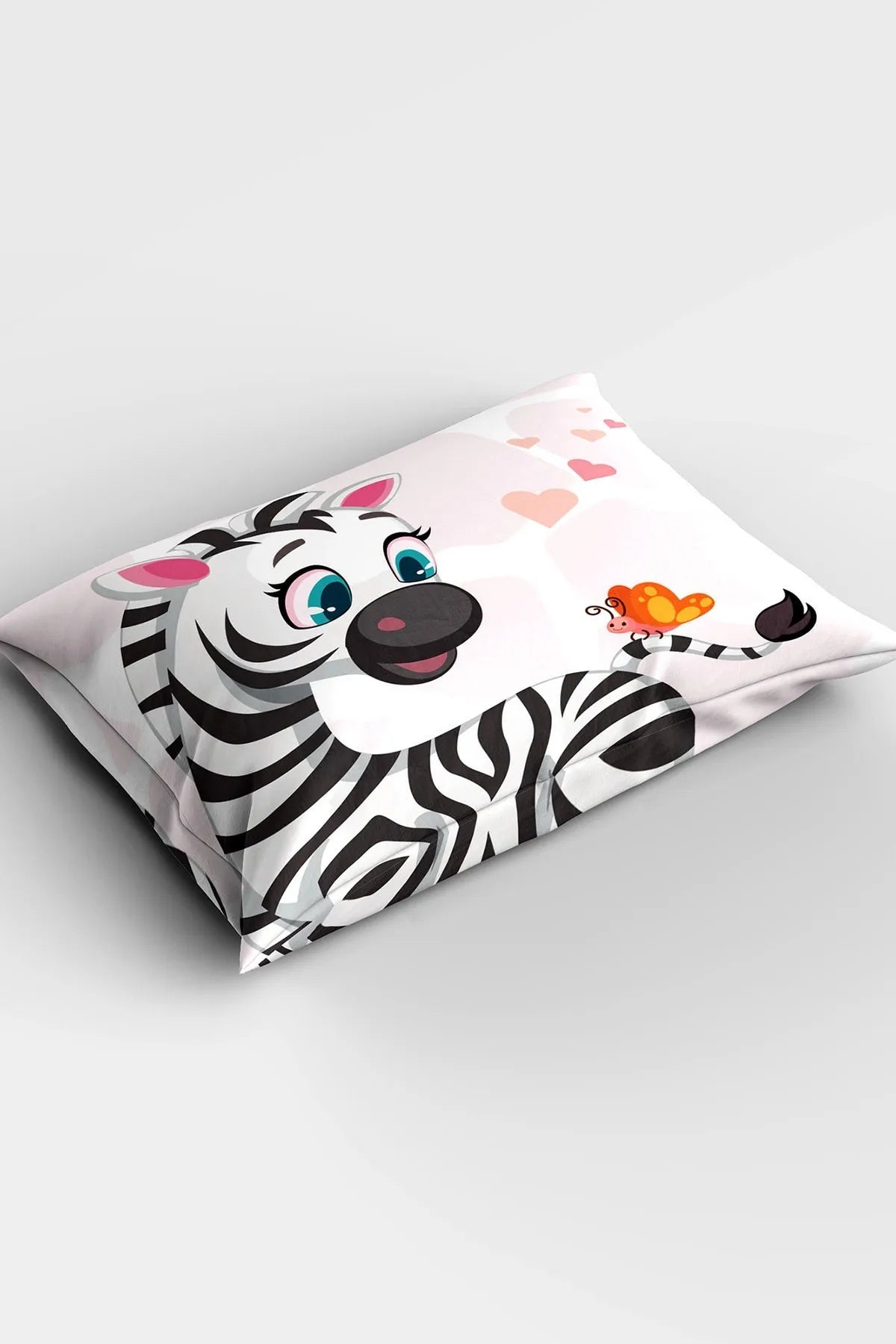 Cute Zebra 3d Pamuk Saten Bebek Nevresim Takımı