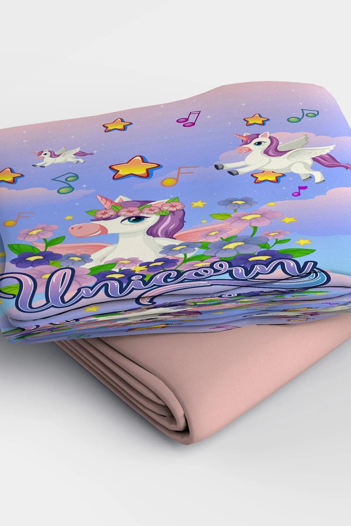 Unicorn 3d Pamuk Saten Bebek Nevresim Takımı