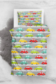 Baby Car 3d Pamuk Saten Bebek Nevresim Takımı