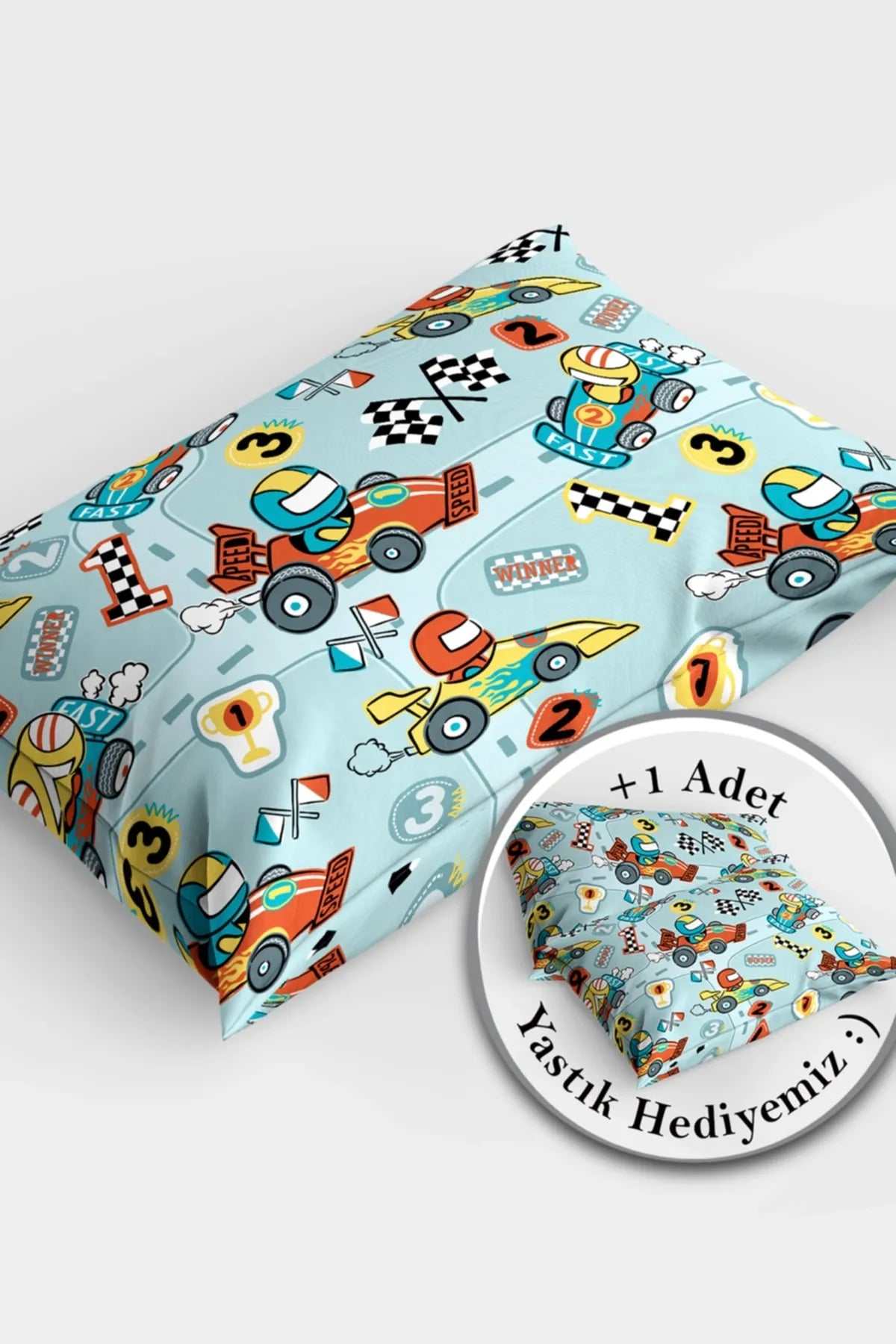 Karting 3d Pamuk Saten Bebek Nevresim Takımı