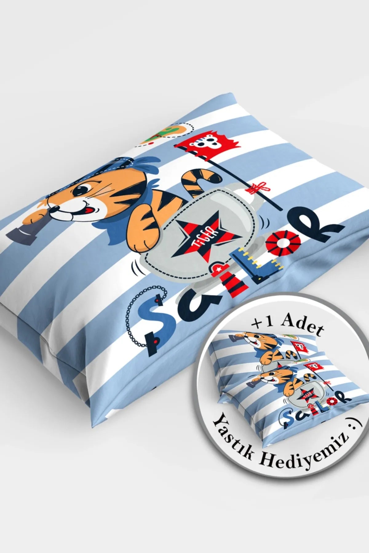 Tige Sailor 3d Pamuk Saten Bebek Nevresim Takımı