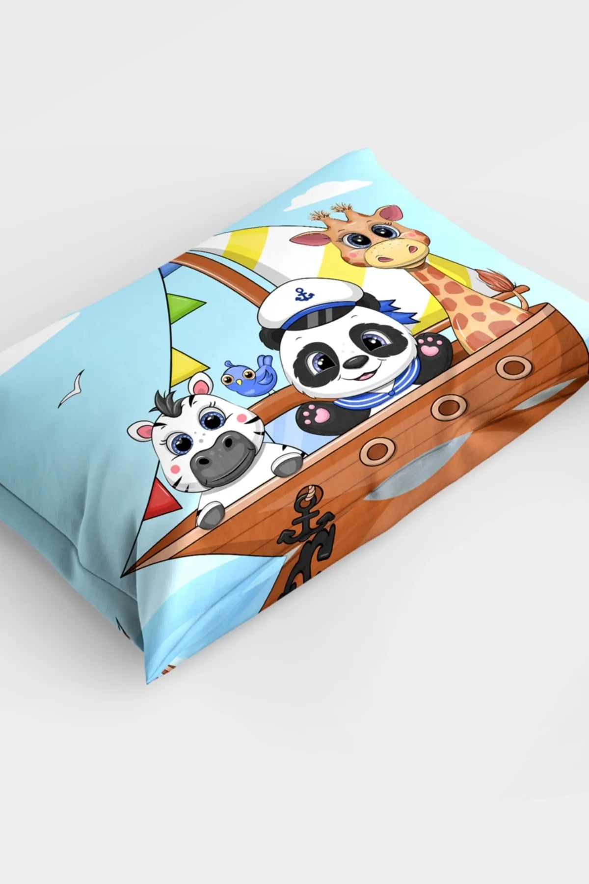 Animals Sail 3d Pamuk Saten Bebek Nevresim Takımı