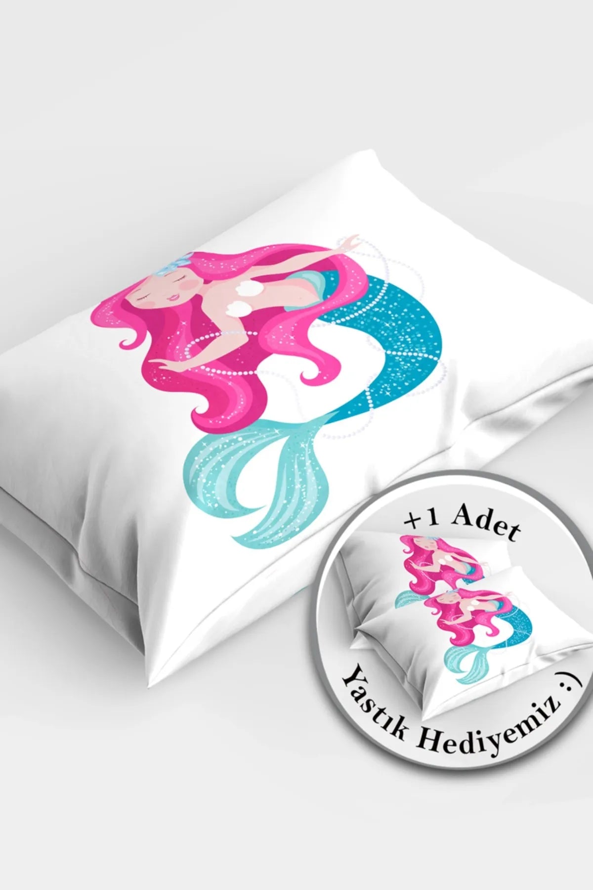 Mermaid 3d Pamuk Saten Bebek Nevresim Takımı