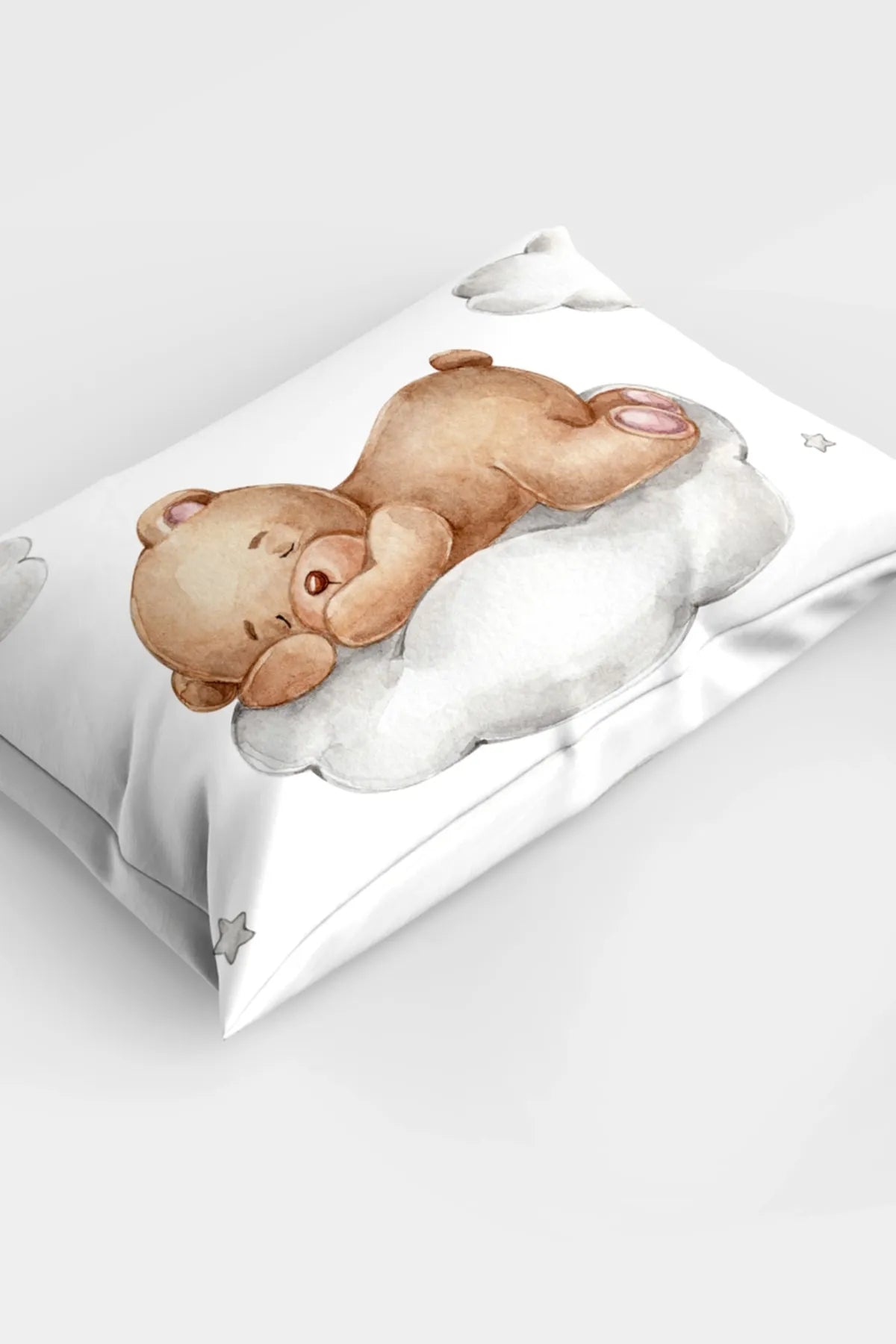 Sleeping Teddy Bear 3d Pamuk Saten Bebek Nevresim Takımı