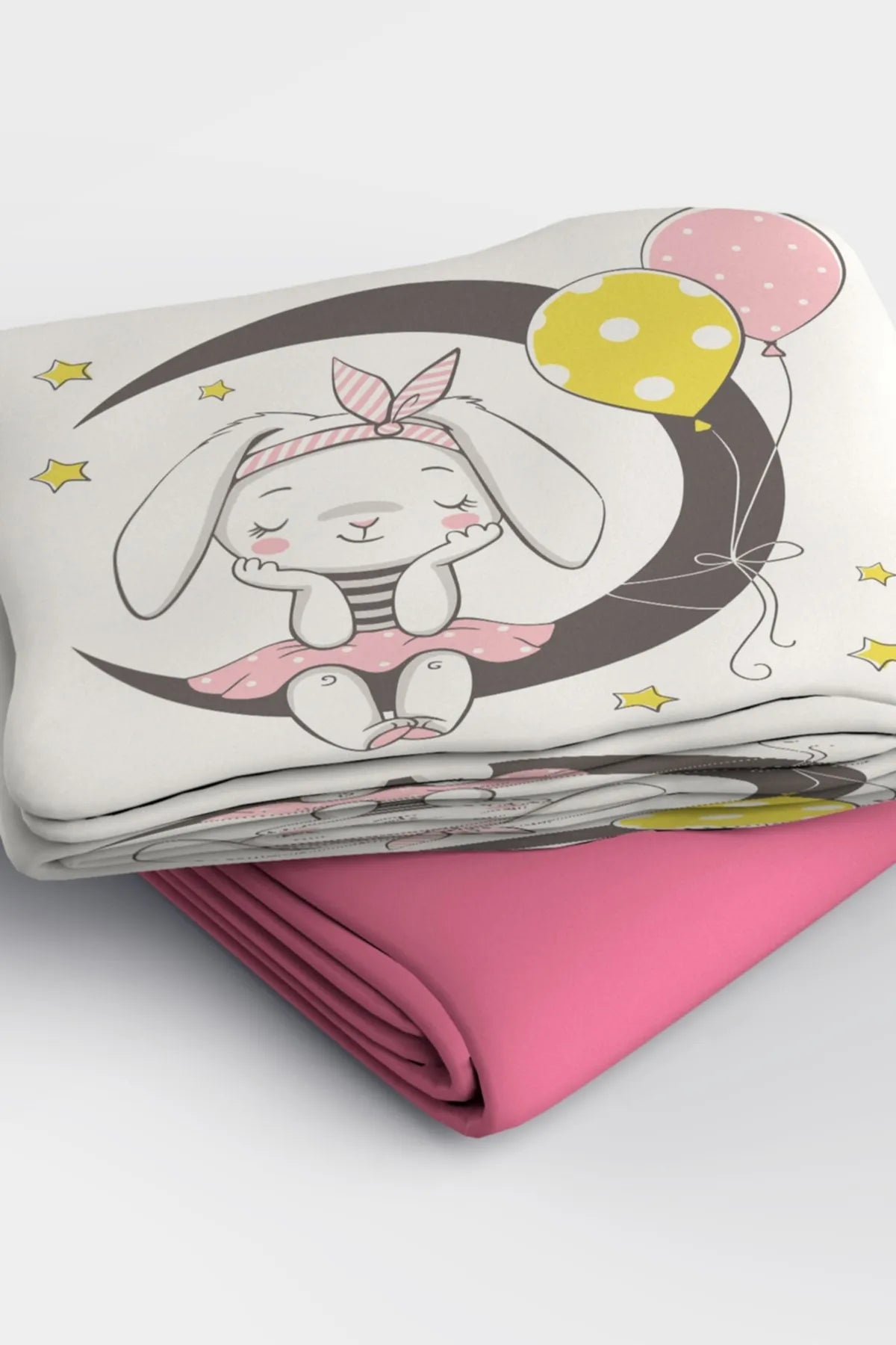 Bunny Girl 3d Pamuk Saten Bebek Nevresim Takımı