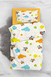 Toy Airplane 3d Pamuk Saten Bebek Nevresim Takımı