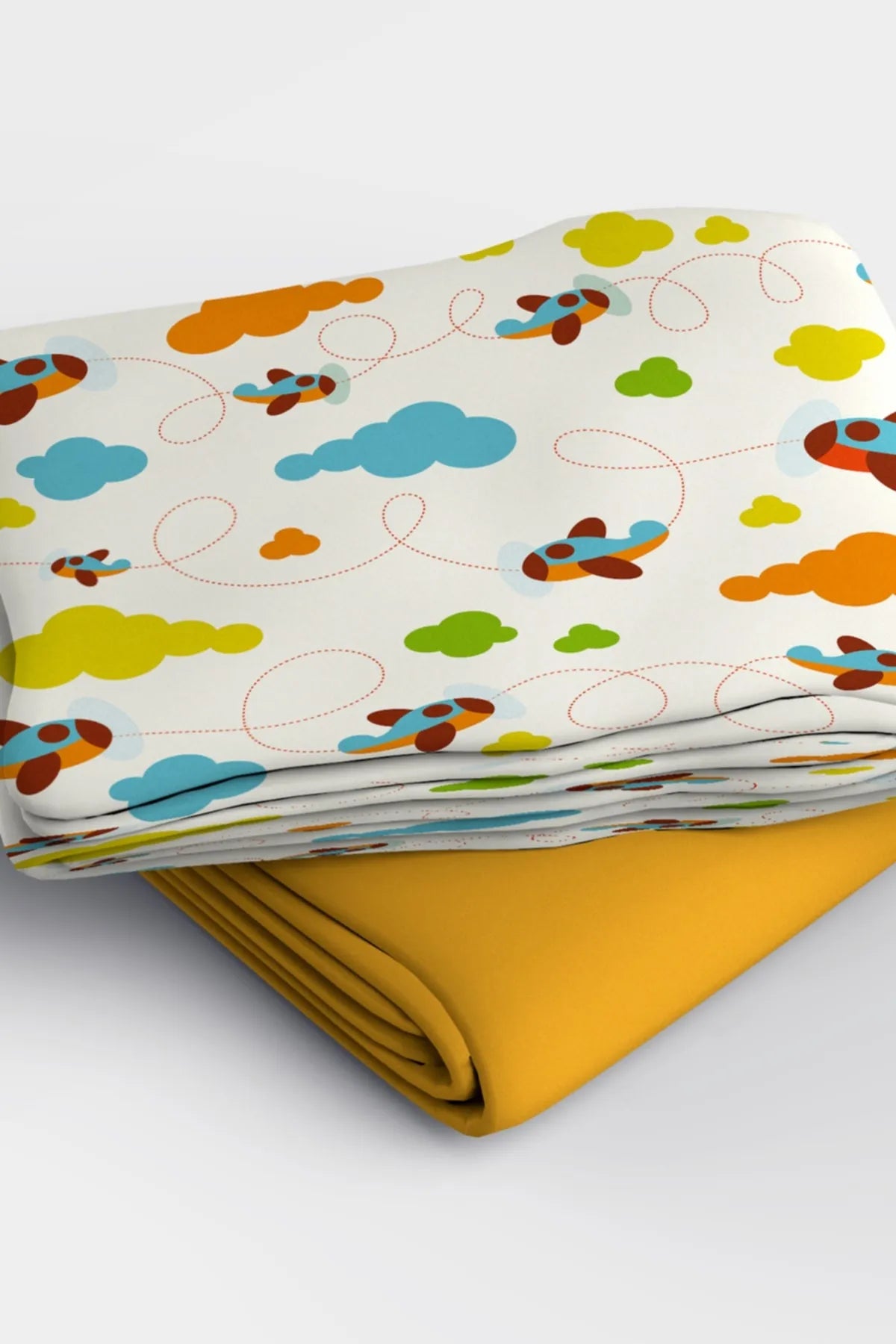 Toy Airplane 3d Pamuk Saten Bebek Nevresim Takımı