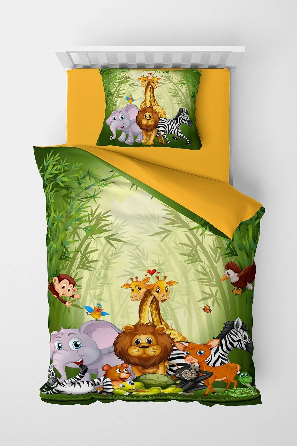 Zoo 3d Pamuk Saten Çocuk Nevresim Takımı