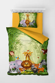Zoo 3d Pamuk Saten Çocuk Nevresim Takımı