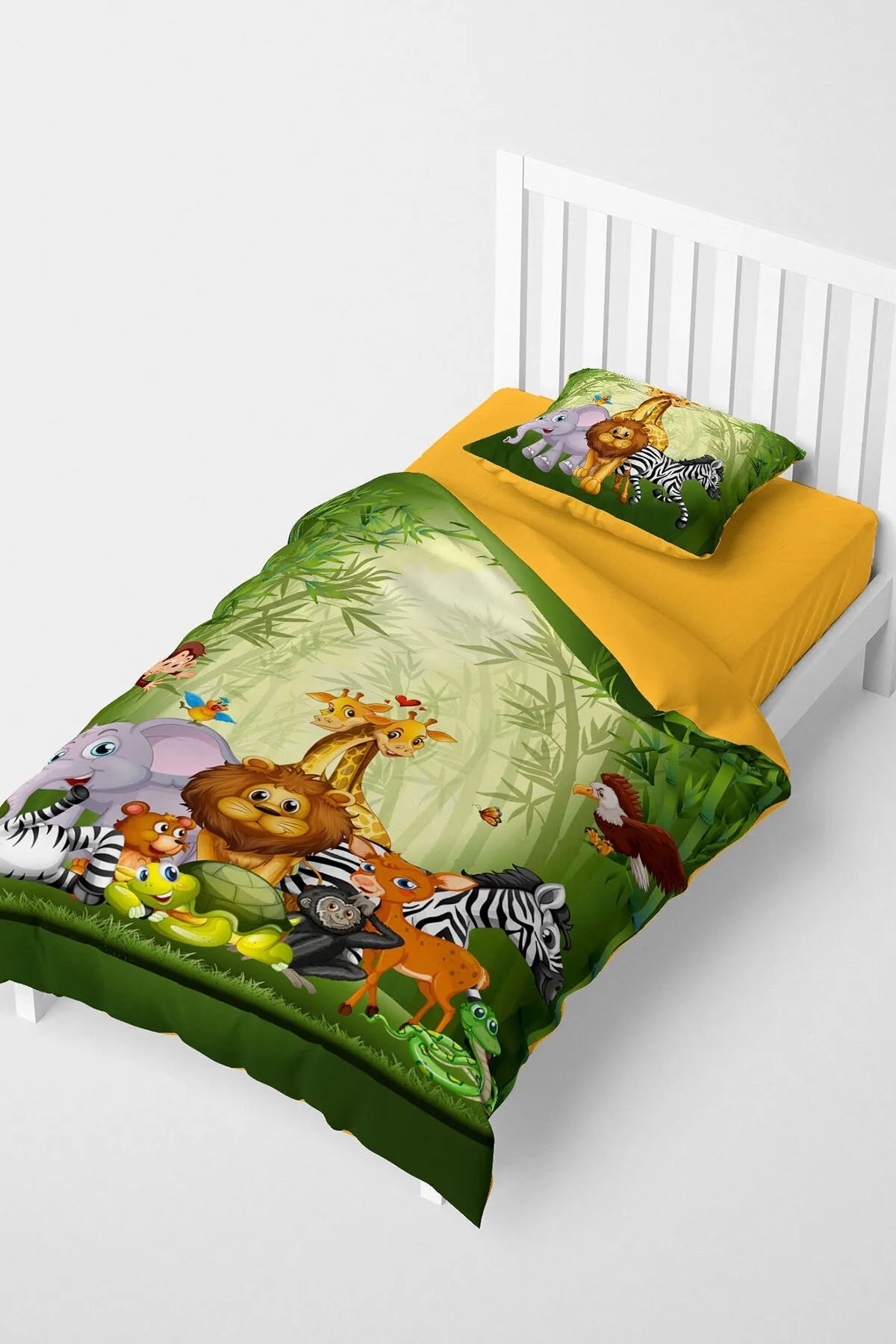Zoo 3d Pamuk Saten Çocuk Nevresim Takımı