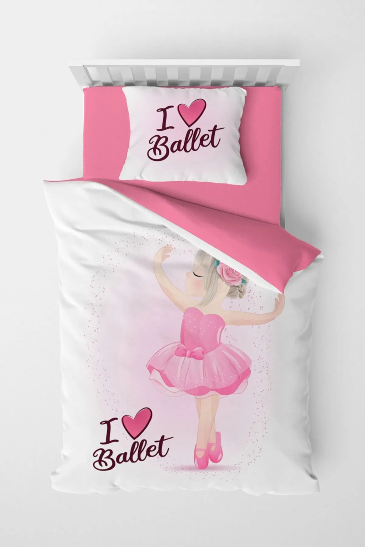 Ballet Çocuk Nevresim Takımı 3d Pamuk Saten