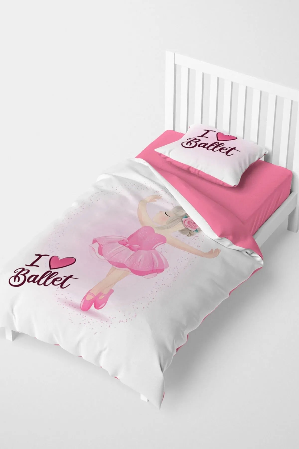 Ballet Çocuk Nevresim Takımı 3d Pamuk Saten