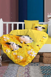 Bebek Nevresim %100 Pamuk Oeko-tex®Sertifikalı Özel Dokuma Beautiful Cow