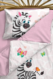 Bebek Nevresim %100 Pamuk Oeko-tex®Sertifikalı Özel Dokuma Zebra 3d